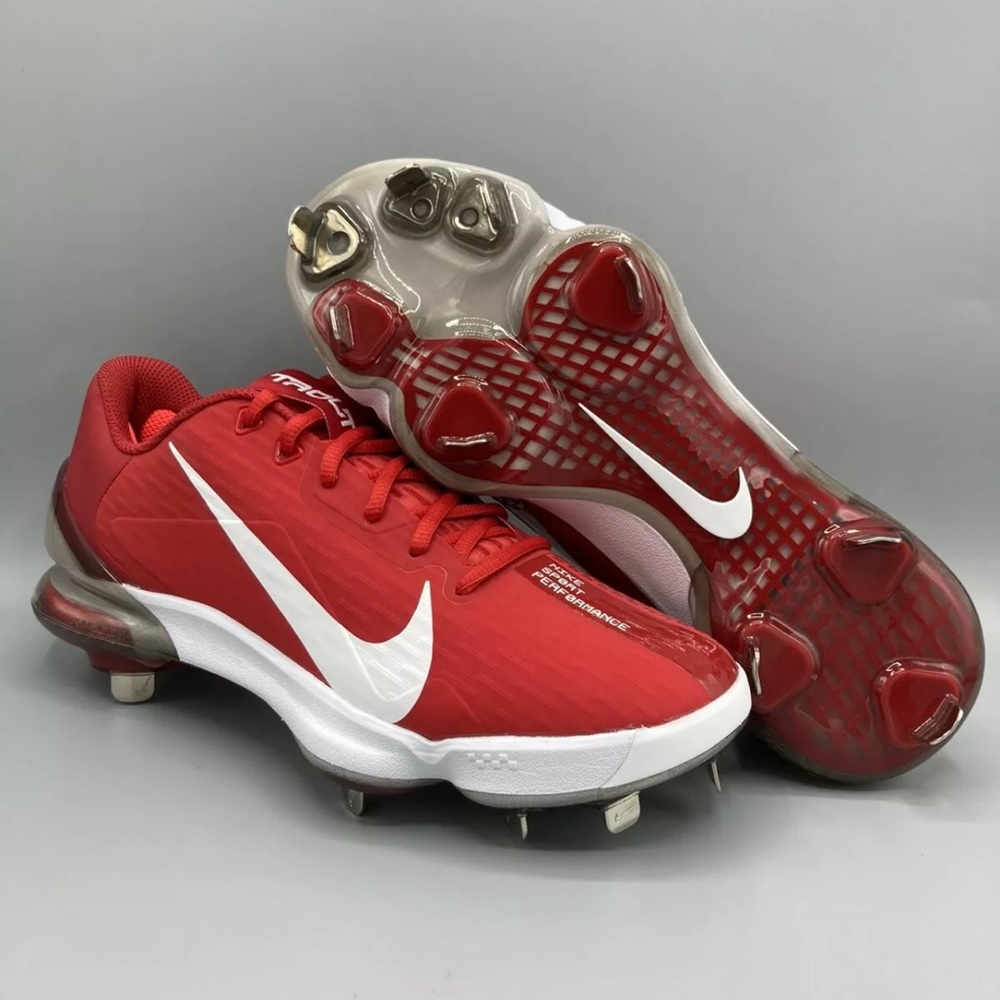 Nike Force Zoom Mike Trout 7 Red Baseball Cleats Men’… Gem